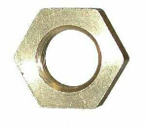 Midland Metal 28127 Hex Locknut, 3/4 in NPSL, Brass