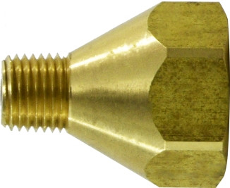 Midland Metal 34111 Adapter, 1/4 in MPT x 1/4 in Female POL, Brass