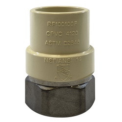 Midland Metal 35405SS Adapter, 1 in CPVC x 1 in FIP, Stainless Steel