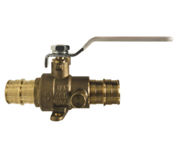 Midland Metal 945622LF Cold Expansion Ball Valve with Waste Drain and Drop Ear, 3/4 in Nominal