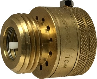 Midland Metal 947055LF Vandal-Proof Vacuum Breaker, 3/4 in Nominal, MGHT x FGHT, Rough Brass Body