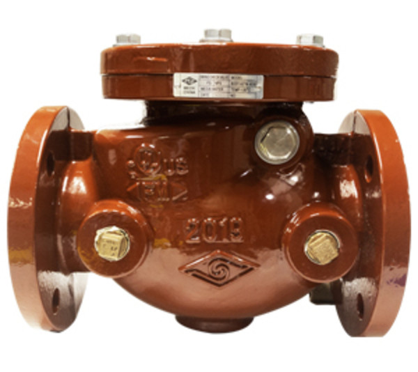 Midland Metal 96208UL Swing Check Valve with Outside L/W, 8 in Nominal, Flanged, Ductile Iron Body