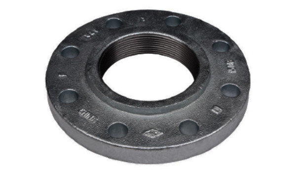 Midland Metal 108062 Companion Flange, 1 in Threaded x 1 in Threaded, Iron, Black, 4 -Bolt Hole, 150 lb