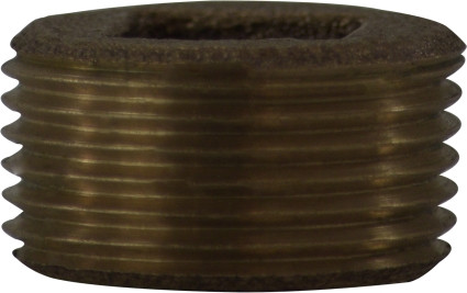 Midland Metal 44634LF Square Drive Countersunk Plug, 3/4 in MPT, Bronze