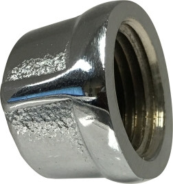 Midland Metal 45471 Cap, 1/4 in FPT, Bronze, Chrome-Plated