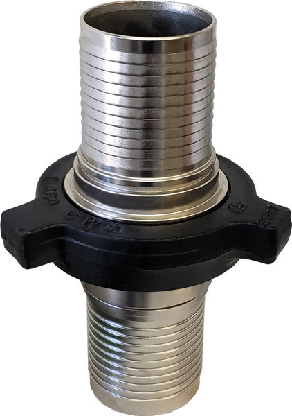 Buchanan Rubber HAM100-400CR-SET FIG 100 Crimplok Hammer Union, 4 in MNPT x 4 in FNPT, Steel