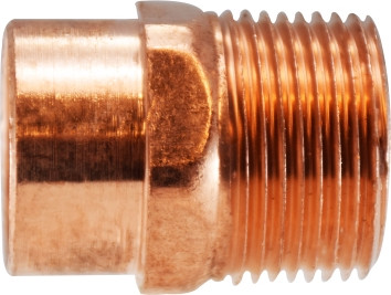 Midland Metal 77315 Male Pipe Adapters, Copper Sweat Fittings, 3/4 x 1/2 Male Adapter, Nipples and Fittings