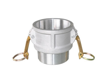 Buchanan Rubber CGB-200-A1 Cam and Groove Coupler, 2 in Type B x 2 in MNPT, Aluminum