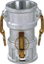 Buchanan Rubber DD-4040-A Cam and Groove Spool Coupler, 4 in Type D x 4 in FPT, Aluminum