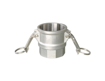 Buchanan Rubber CGD-400-SS1 Cam and Groove Coupler, 4 in Type D x 4 in FPT, Stainless Steel