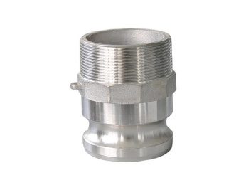 Buchanan Rubber CGF-050-SS1 Cam and Groove Adapter, 1/2 in Type F x 1/2 in MNPT, Stainless Steel
