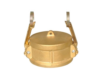 Buchanan Rubber CDC-200-B1 Cam and Groove Dust Cap, 2 in Type DC, Brass