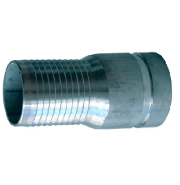 Buchanan Rubber CNG-150-SP Combination King Nipple, 1-1/2 in Hose Barbed x 1-1/2 in Grooved, Steel