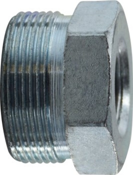Buchanan Rubber GDS-075-B High Pressure Double Spud with Brass Ring, 3/4 in MIP x 1 in MIP, Iron