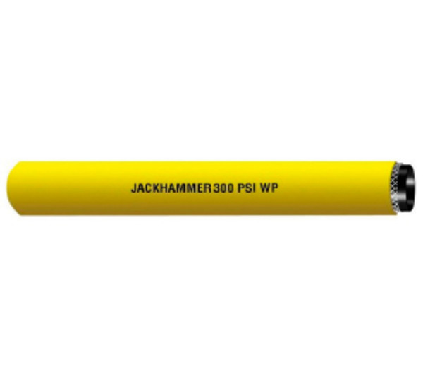 Buchanan Rubber JACK-075BL-50 General Purpose Jackhammer Air Hose, 50 ft L, 300 psi, Blue