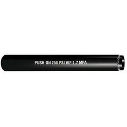 Buchanan Rubber PON-025-B General Purpose Push-On Hose, 700 ft L, 250 psi, Nitrile Rubber Tube, Black