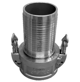 Midland Metal CGCSL-600CR-SS1 SS - Type C, Self-Locking, SS Crimplok Cam and Groove, 6 Part C S.S. 316 Crimplok Self Locking, Hose Accessories