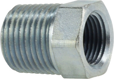 Midland Metal 54063216 Hex Reducer Bushing, 2 in MPT x 1 in FPT, Steel