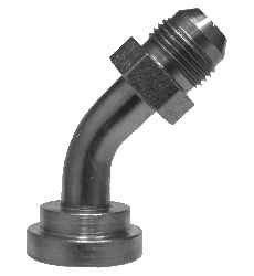 Midland Metal 17031616 45 deg Adapter Elbow, 1 in MJIC x 1 in Code 61 Flanged, Steel