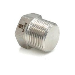 Midland Metal SS5406-P-08 Hex Pipe Plug, Pipe Fittings, 316 1/2 Npt Hex Pipe Plug, Stainless Steel Adapters