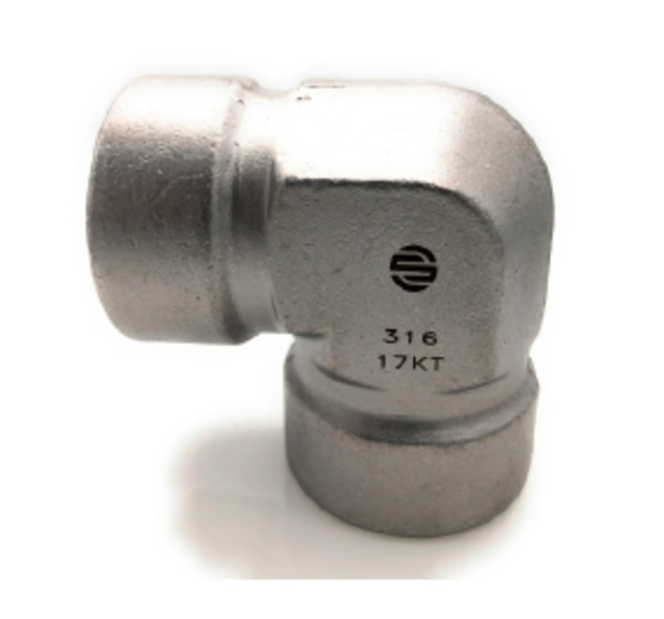 Stainless Adapters SS5504-16-16 90 deg Elbow, 1 in FNPT x 1 in FNPT, Stainless Steel