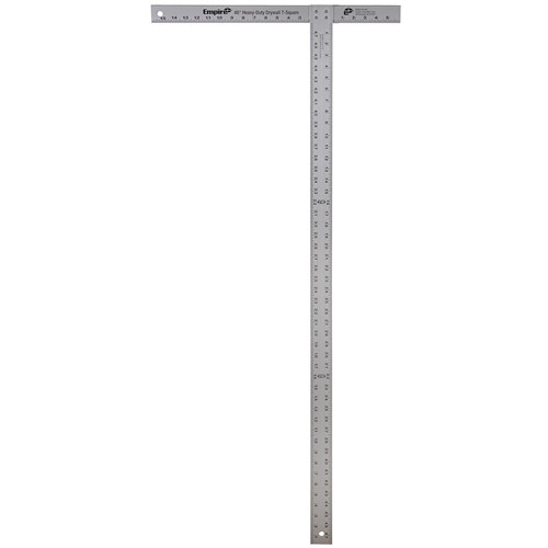 Milwaukee 418-54 53-7/8 in. Anodized Aluminum Drywall T-Square w/ 1 in. Graduation