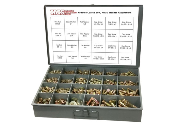 1250 Piece Grade 8 USS Coarse Thread Assortment