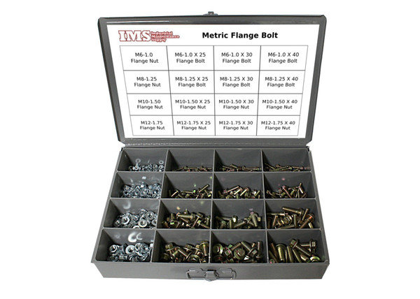 525 Piece Metric Class 10.9 Flange Bolt Assortment