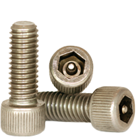 1/4"-20 x 3/8" Socket Head Cap Screws Tamper-Resistant, 18-8 Stainless Steel, Full Thread, Coarse (UNC), Qty 100