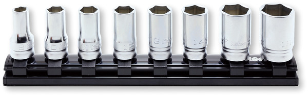 Ko-ken RS3300XZ/8 3/8 Sq. Dr. Socket set  8-19mm 6 point 200mm Z-series 8 pieces
