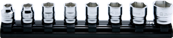 Ko-ken RS3400MZ/8 3/8 Sq. Dr. Socket set  8-19mm 6 point 200mm Z-series 8 pieces