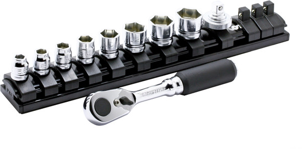 Ko-ken 2285ZE 1/4 Sq. Dr. 10 Piece Z-Series 6-Point Socket Set  5.5-14mm
