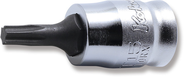 Ko-ken 2025Z.28-T15 1/4 Sq. Dr. Z-Series TORX® T15 Bit Socket - Length 28mm
