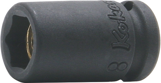 Ko-ken 12400MG-6 1/4 Sq. Dr. Socket  6mm 6 point Length 23mm Magnet