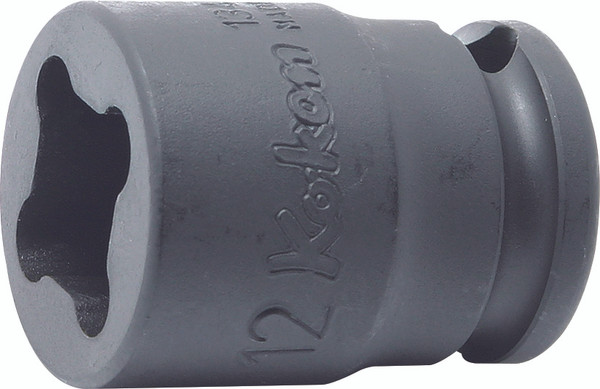 Ko-ken 13400-14WN 3/8 Sq. Dr. Socket  14mm 4 point Length 32mm Weld Nut