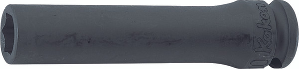 Ko-ken 13300M-6 3/8 Sq. Dr. Socket  6mm 6 point Length 80mm