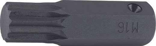 Ko-ken 107.16-M16 16mm Hex Dr. Bit XZN M16 Triple Square Length 60mm