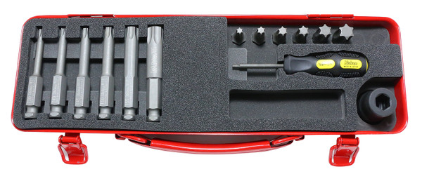 Ko-ken 14210T 1/2 Sq. Dr. Bit + Bit Holder Set TORX® T30-T60    14 pieces