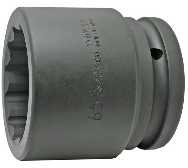Ko-ken 17405M-75 1.1/2 Sq. Dr. Socket  75mm 12 point Length 105mm
