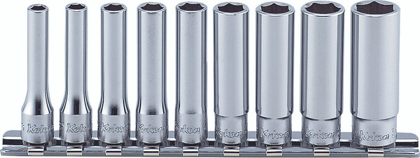 Ko-ken RS2300A/9 1/4 Sq. Dr. Socket set  3/16-1/2 6 point   9 pieces