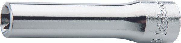 Ko-ken 2325-E6 1/4 Sq. Dr. Deep TORX® E6 Socket - Length 50mm