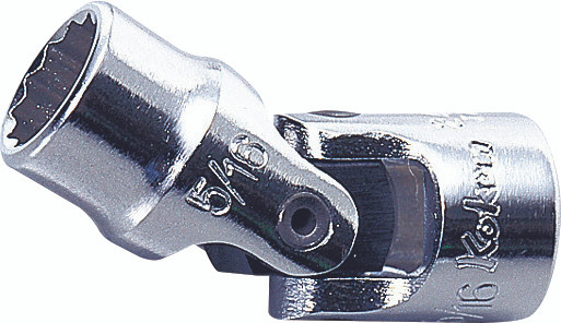 Ko-ken 2445A-7/16 1/4 Sq. Dr. Universal Socket  7/16 12 point Length 36mm