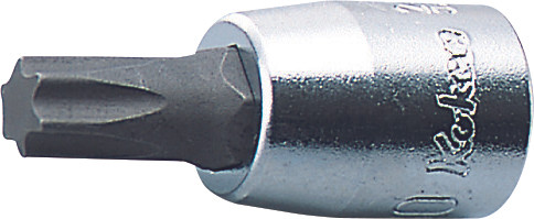 Ko-ken 2025.28-T10 1/4 Sq. Dr. TORX® T10 Bit Socket - Length 28mm