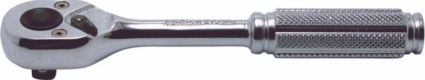 Ko-ken 2753NB 1/4 Sq. Dr. Ratchet Handle  20 teeth Push Button Length 115mm  Metal Handle