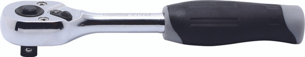 Ko-ken 2753JB 1/4 Sq. Dr. Ratchet Handle  20 teeth Push Button Length 115mm  Plastic Handle