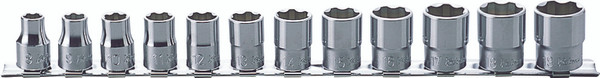 Ko-ken RS3410M/12 3/8 Sq. Dr. Socket set  8-19mm Surface 300mm  12 pieces