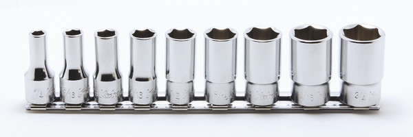 Ko-ken RS3300XA/9 3/8 Sq. Dr. Socket set  1/4-3/4 6 point 200mm  9 pieces