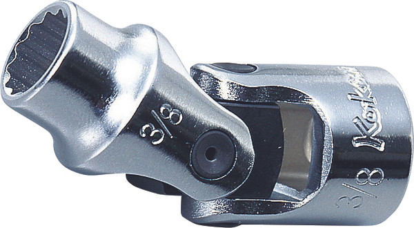 Ko-ken 3445M-14 3/8 Sq. Dr. Universal Socket  14mm 12 point Length 51mm