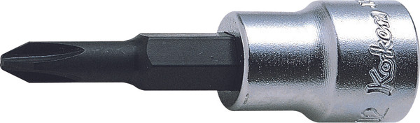 Ko-ken 3000-2 3/8 Sq. Dr. Bit Socket  PH2  Length 60mm