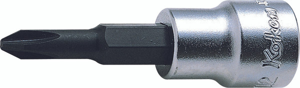 Ko-ken 3000-3 3/8 Sq. Dr. Bit Socket  PH3  Length 60mm
